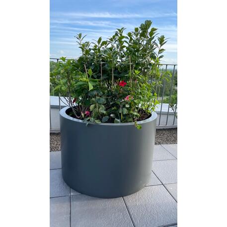 Apvalus metalinis lauko vazonas (gėlinė) 'Premium Collection / STF/07-20-10/MDL'