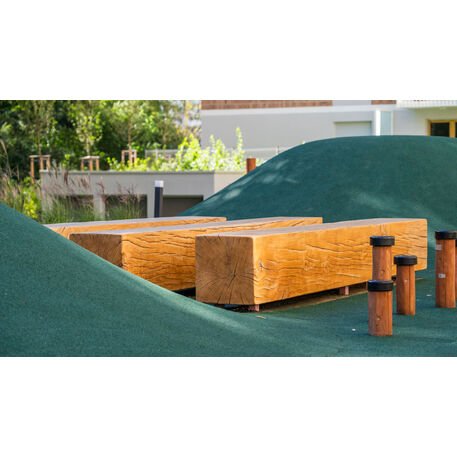 Massivholzbank ohne Rückenlehne, aus Eichenholz gefertigt 'Premium Collection / STF/22-02-16/MDL'