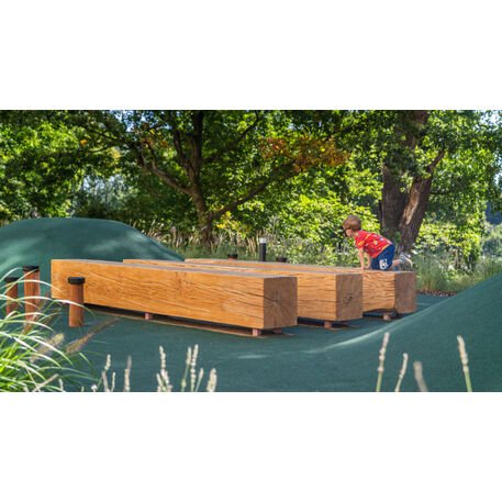 Massivholzbank ohne Rückenlehne, aus Eichenholz gefertigt 'Premium Collection / STF/22-02-16/MDL'