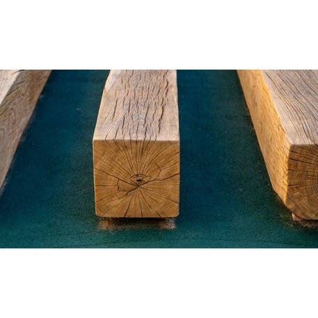 Massivholzbank ohne Rückenlehne, aus Eichenholz gefertigt 'Premium Collection / STF/22-02-16/MDL'