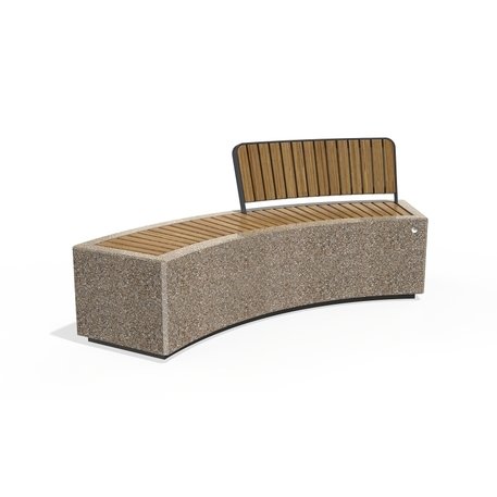 Concrete outdoor bench '200x73x81cm / BS-268-F'