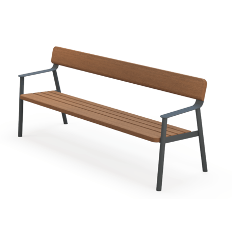 Metal bench 'BD/IPI_LIP140.04/MDL'