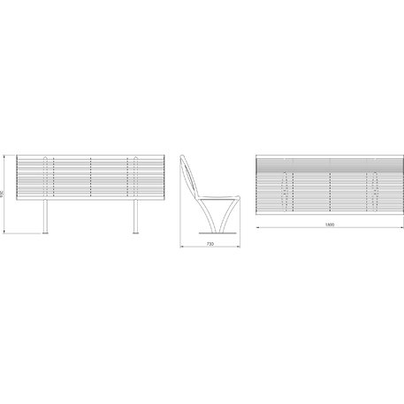 Metallbank 'BD/STELLO_LST013.00_180cm/MDL'