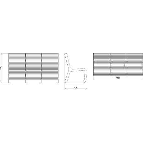 Metallbank 'BD/RALL_LRA070.01_150cm/MDL'