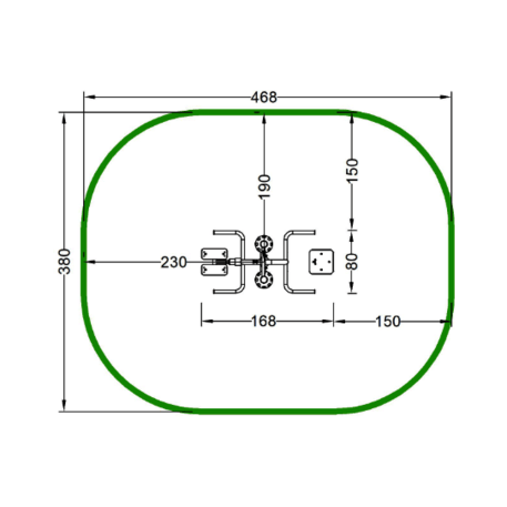 Āra metāla trenažieris 'MBG_40/OFC-3A'