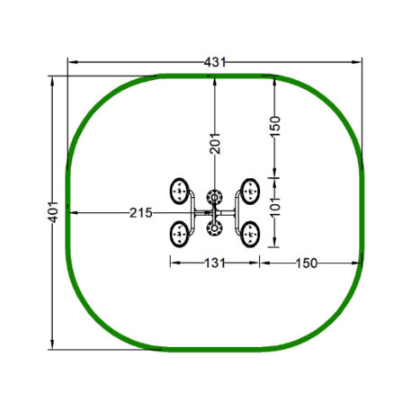 Āra metāla trenažieris 'MBG_47/OFC-3A'