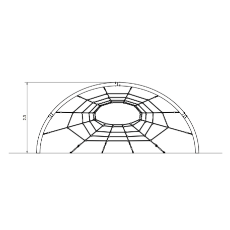 Vaikų žaidimo aikštelės kompleksas 'Laipiojimo tunelis MBG-410/P5254'