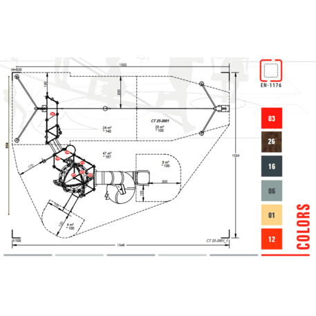 Children's playground element 'MBG-1024/CT 25-2001-99'