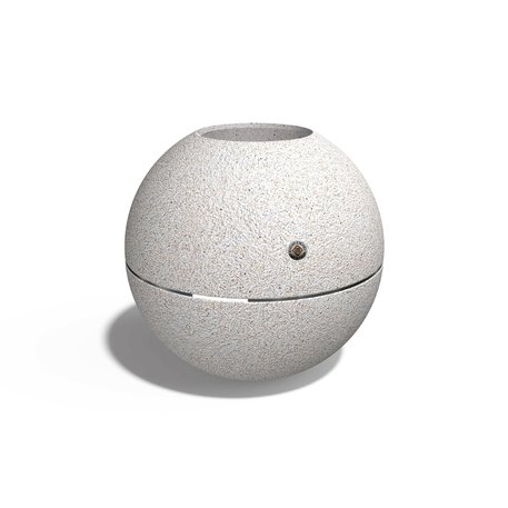 Apvalus betoninis terrazo vazonas (gėlinė) 'Premium / Ø50xH/46,5cm / BS-374'