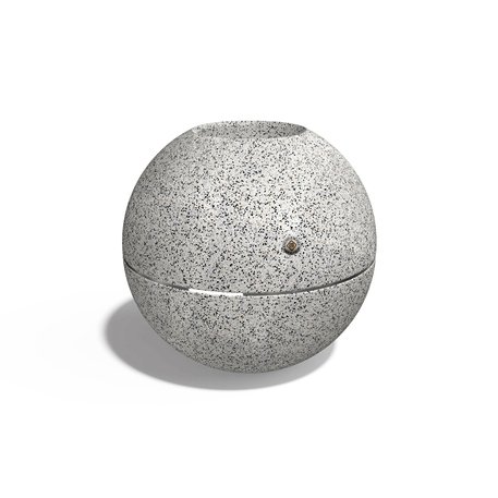 Apvalus betoninis terrazo vazonas (gėlinė) 'Premium / Ø50xH/46,5cm / BS-374'