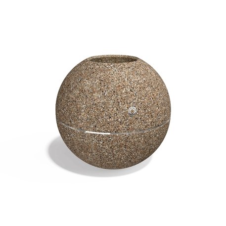 Apvalus betoninis terrazo vazonas (gėlinė) 'Premium / Ø50xH/46,5cm / BS-374'