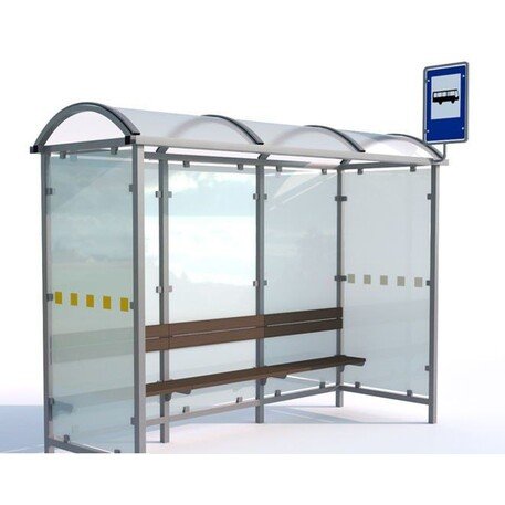 Autobusų stotelės laukimo paviljonas 'KROKUS I / 315cm'