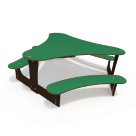 Žaidimų stalas su suolais vaikų aikštelėms 'MO_TA-4002-T01-02'