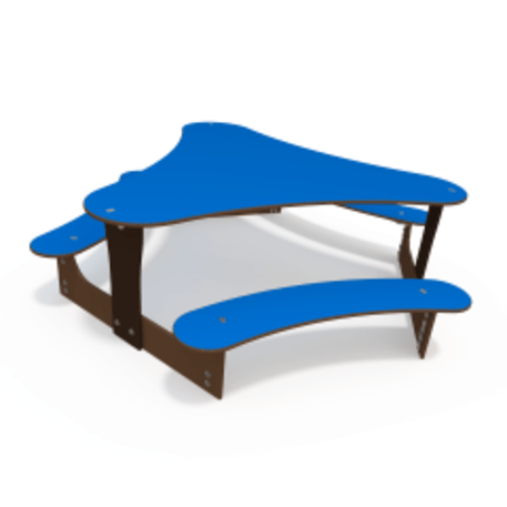 Žaidimų stalas su suolais vaikų aikštelėms 'MO_TA-4002-T01-02'