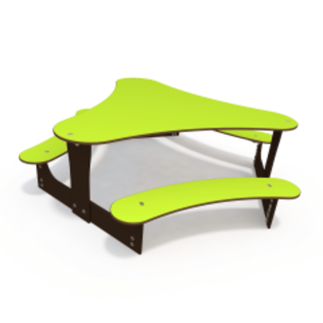 Žaidimų stalas su suolais vaikų aikštelėms 'MO_TA-4002-T01-02'