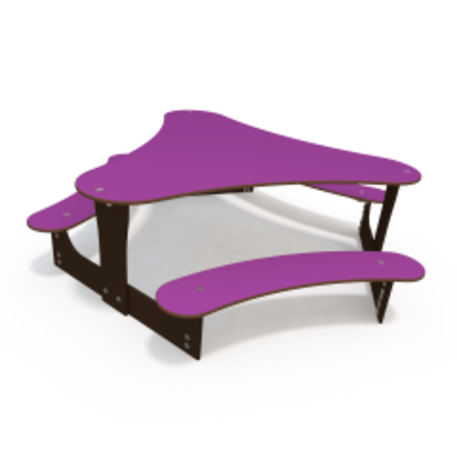 Žaidimų stalas su suolais vaikų aikštelėms 'MO_TA-4002-T01-02'