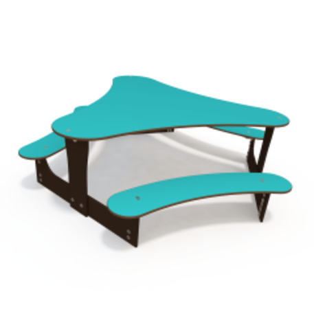 Žaidimų stalas su suolais vaikų aikštelėms 'MO_TA-4002-T01-02'