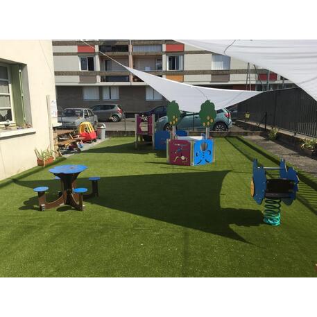 Žaidimų stalas su suolais vaikų aikštelėms 'MO_TA-6007-14'