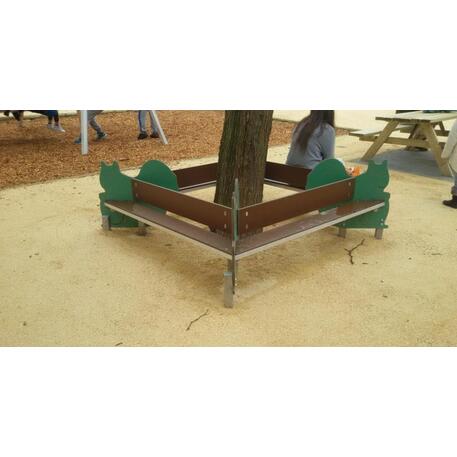 Spalvotas suoliukas vaikų žaidimo aikštelėms 'MO_BA-2007-18'