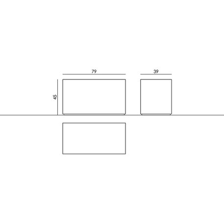 Betoninis lauko suolas 'Regular / 001353'