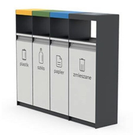 Lauko metalinė šiukšliadėžė rūšiavimui 'FARGE / 003249'