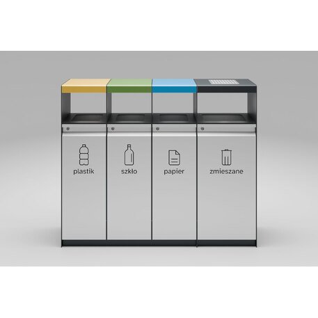 Lauko metalinė šiukšliadėžė rūšiavimui 'FARGE / 003249'