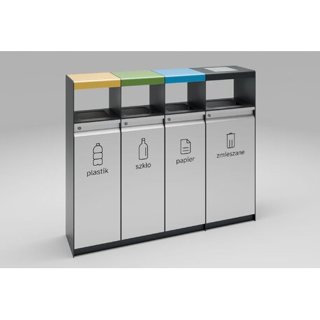 Lauko metalinė šiukšliadėžė rūšiavimui 'FARGE / 003249'