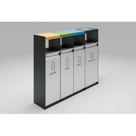 Lauko metalinė šiukšliadėžė rūšiavimui 'FARGE / 003249'