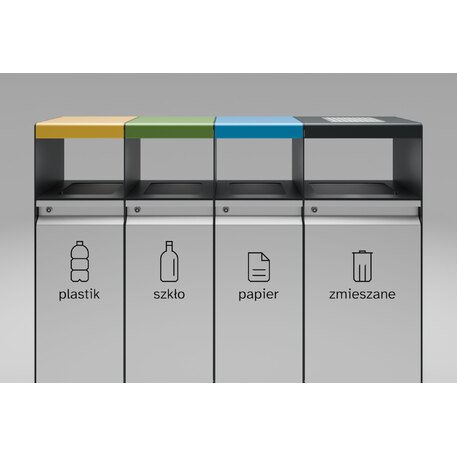 Lauko metalinė šiukšliadėžė rūšiavimui 'FARGE / 003249'