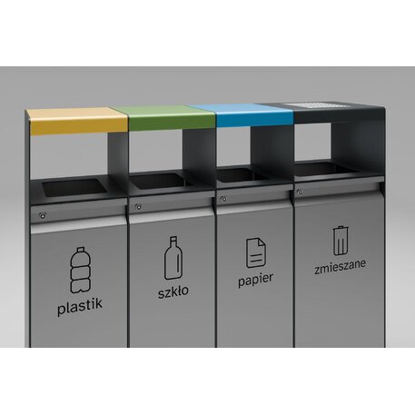 Lauko metalinė šiukšliadėžė rūšiavimui 'FARGE / 003249'