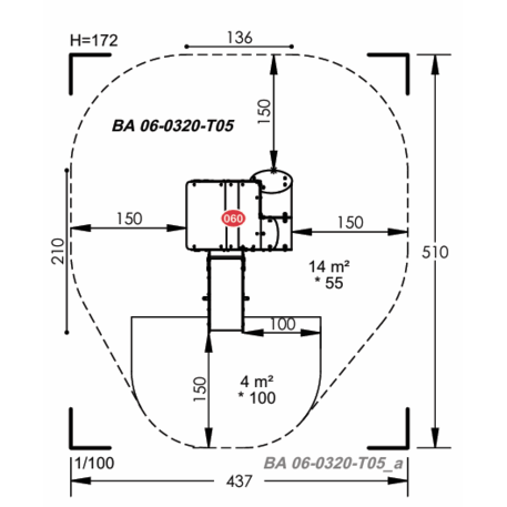 Vaikų žaidimų aikštelių įranga Baby linija – mažiesiems 'MBG-2016_BA 06-0320-T05'