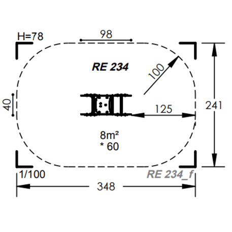 Spyruokliukas vaikų žaidimų aikštelėms 'MBG-1023_RE 234-14'