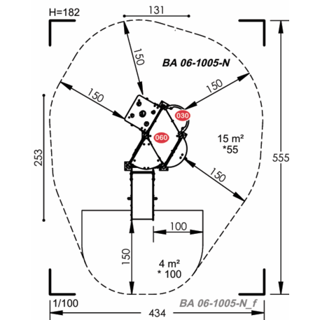 Vaikų žaidimų aikštelių įranga Baby linija – mažiesiems 'MBG-2028_BA 06-1005-N22'