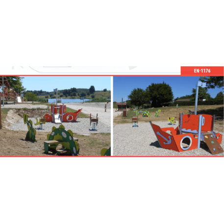  Vaikų žaidimo aikštelės kompleksas, kolekcija 'Piratų laivas / MBG-1175_CI 06-1002-T01'