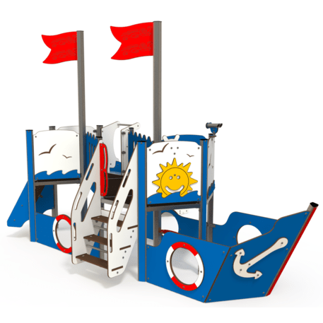  Vaikų žaidimo aikštelės kompleksas, kolekcija 'Piratų laivas / MBG-1187_CI 09-2001-T01'