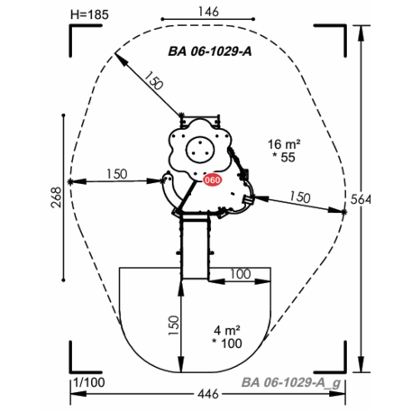 Vaikų žaidimų aikštelių įranga Baby linija – mažiesiems 'MBG-2068_BA 06-1029-A99'