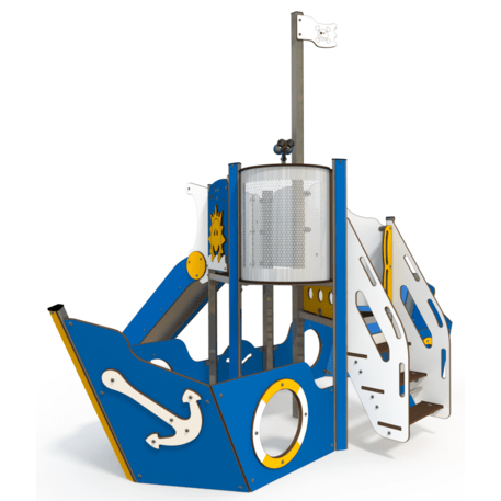  Vaikų žaidimo aikštelės kompleksas, kolekcija 'Piratų laivas / MBG-1198_CI 12-1001-Q99'