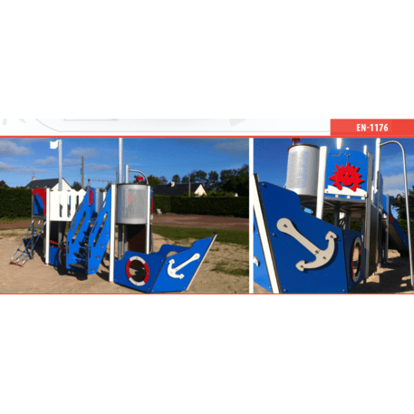  Vaikų žaidimo aikštelės kompleksas, kolekcija 'Piratų laivas / MBG-1198_CI 12-1001-Q99'