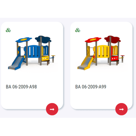 Vaikų žaidimų aikštelių įranga Baby linija – mažiesiems 'MBG-2099_BA 06-2009-A97'