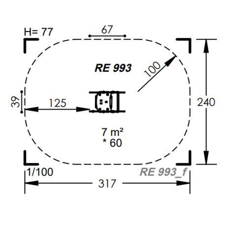 Spyruokliukas vaikų žaidimų aikštelėms 'MBG-1158_RE 993-03'