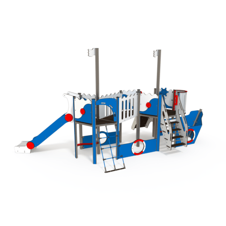  Vaikų žaidimo aikštelės kompleksas, kolekcija 'Piratų laivas / MBG-1213_CI 12-2004-T01'