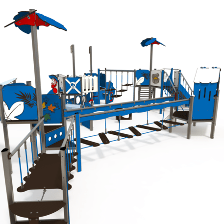  Vaikų žaidimo aikštelės kompleksas, kolekcija 'Piratų laivas / MBG-1222_CI 12-7001-T02'