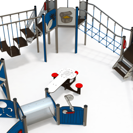  Vaikų žaidimo aikštelės kompleksas, kolekcija 'Piratų laivas / MBG-1222_CI 12-7001-T02'