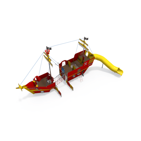  Vaikų žaidimo aikštelės kompleksas, kolekcija 'Piratų laivas / MBG-1232_CI 15-1007-T01'