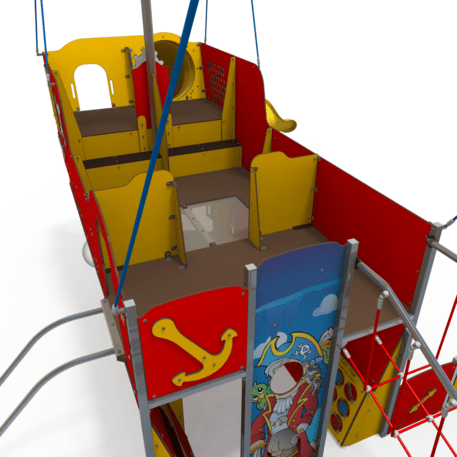  Vaikų žaidimo aikštelės kompleksas, kolekcija 'Piratų laivas / MBG-1232_CI 15-1007-T01'
