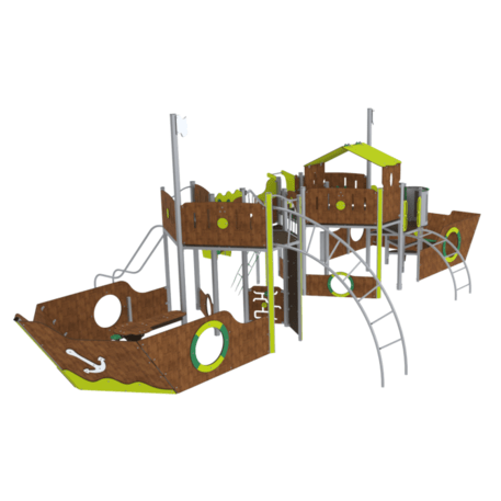  Vaikų žaidimo aikštelės kompleksas, kolekcija 'Piratų laivas / MBG-1241_CI 15-2003-T03'