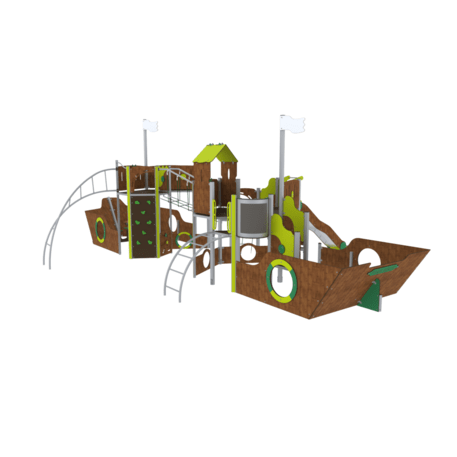  Vaikų žaidimo aikštelės kompleksas, kolekcija 'Piratų laivas / MBG-1241_CI 15-2003-T03'