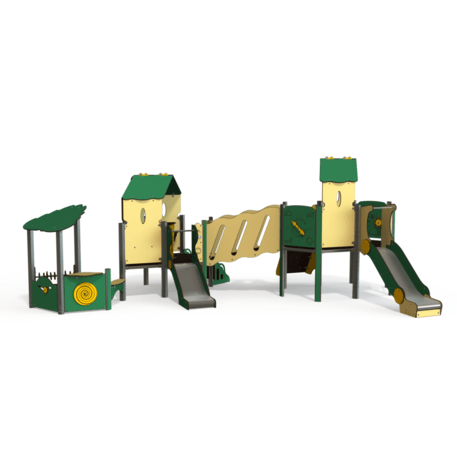 Žaidimų aikštelių kompleksas vaikams nuo 2 metų amžiaus – kolekcija 'MBG-2266_MI 09-2046-G05'