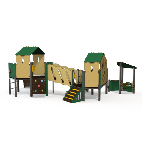 Žaidimų aikštelių kompleksas vaikams nuo 2 metų amžiaus – kolekcija 'MBG-2266_MI 09-2046-G05'