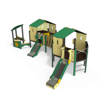 Žaidimų aikštelių kompleksas vaikams nuo 2 metų amžiaus – kolekcija 'MBG-2266_MI 09-2046-G05'